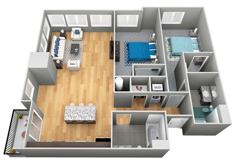The Joslyn 3D Floor Plan - The Corvina
